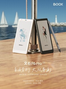 The Boox P6 Pro will be available in two versions. (Image source: Boox)