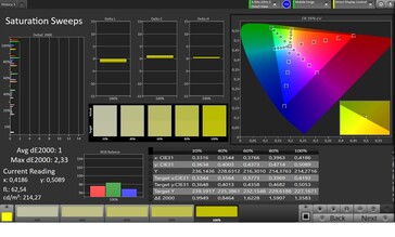 CalMAN saturation