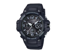 The Casio MCW-100H-1A3V watch features 100 m (10 bar) water resistance (Image source: Casio)