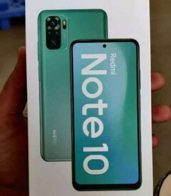 The Redmi Note 10 could have an AMOLED display, according to leaked packaging. (Image source: @yabhishekhd)