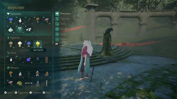An image showing the inventory of Everwild. (Image source: MP1st)