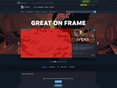 The 'Great On Frame' storefront on Steam
