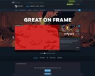 The 'Great On Frame' storefront on Steam