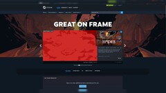 The 'Great On Frame' storefront on Steam