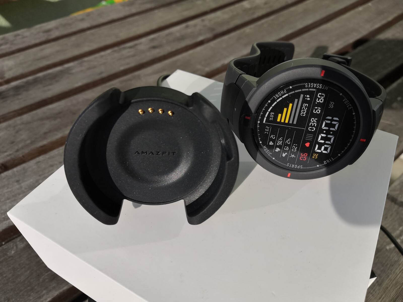 Amazfit verge top display