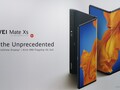 The Huawei Mate Xs has an 8-inch display when unfolded. (Image source: Notebookcheck)