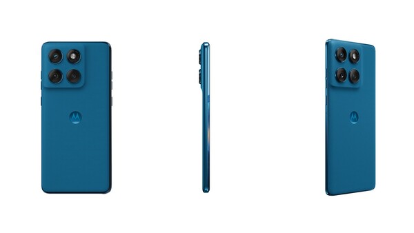The new Pantone Mykonos Blue Motorola Edge 6 Fusion is exclusive to India. (Image source: Motorola)