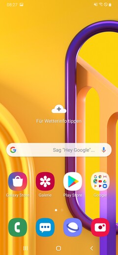 Default home screen