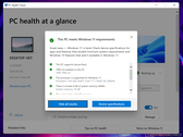 The new PC Health Check app is more detailed than the original version. (Image source: NotebookCheck)