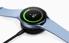 The Galaxy Watch5 series cannot reach 45% charge in 30 minutes, despite Samsung&#039;s claims. (Image source: Samsung)