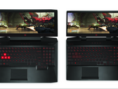 Last year's Omen 15 (left) compared to this year's model: notice the slight size difference and the reduced bezels. (Source: HP)
