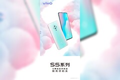 The Vivo S5 has a different angle on the square-cam trend. (Source: Weibo)