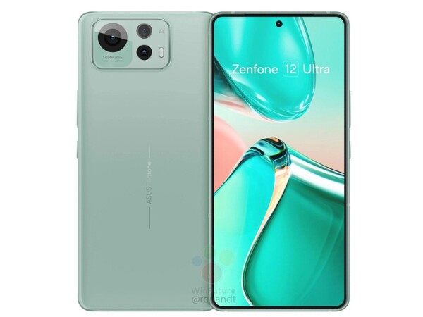 The Zenfone 12 Ultra will be available in three colors including green. (Image source: Winfuture)