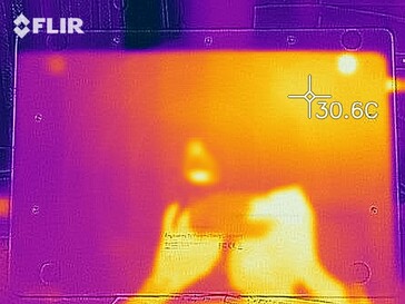 Photo of heat map in idle usage - Bottom