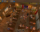 A screengrab of the game showcasing a tavern full of customers (image source: SteamDB)