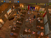 A screengrab of the game showcasing a tavern full of customers (image source: SteamDB)