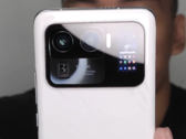 The Xiaomi Mi 11 Ultra has leaked, includes a tiny seconday screen in the rear camera bump. (Image: Tech Buff PH)