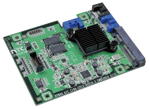 Newtech Kite hardware RAID controller board used for data protection in the Ness1300 NAS