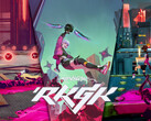 RKGK, or Rakugaki, will launch in Q2 2024 with a bright neon colour palette and fast-paced platforming action. (Image source: Gearbox Publishing - edited)