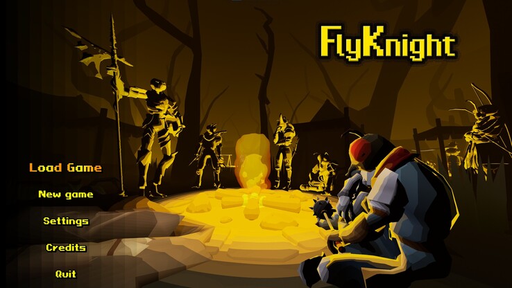 FlyKnight lets players customize their equipment and build a completely unique character. (Image source: Steam)