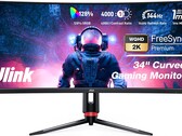 34-inch ultrawide curved Jlink gaming monitor is now even cheaper at US$380 for Prime members (Source: Amazon)