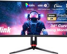 34-inch ultrawide curved Jlink gaming monitor is now even cheaper at US$380 for Prime members (Source: Amazon)