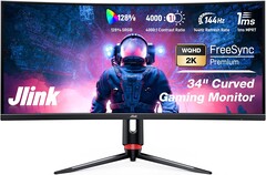 34-inch ultrawide curved Jlink gaming monitor is now even cheaper at US$380 for Prime members (Source: Amazon)