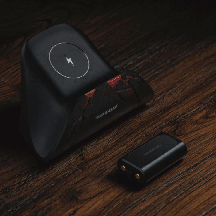 The 8BitDo Ultimate Charging Dock for Xbox Controllers - Gears of War: E-Day comes with a wireless battery pack.