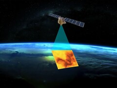 An image depicting the MethaneSAT satellite. (Image source: MethaneSAT - EDF)
