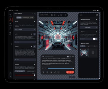 Apple iPad Pro M5 running AI and creative apps, highlighting the M5 chip’s improved GPU and AI performance (Image source: Apple)