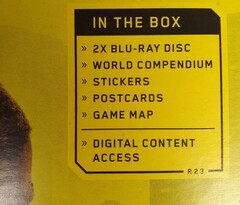 Cyberpunk 2077 PlayStation 4 retail package back (Source: Mikeymorphin on Reddit)