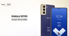The Galaxy S21 5G Olympic Games Edition replaces last year&#039;s cancelled model. (Image source: NTT Docomo)