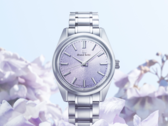 The Grand Seiko SBGW323 features a soft and beautiful purple Mt. Iwate pattern dial inspired by the kiri flower (Image source: Grand Seiko)