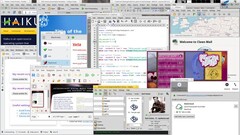 Various software ports running in Haiku (Image source: Haiku Project)