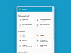 Home Assistant 2026.1 brings changes for the Home dashboard on mobile (pictured). (Image source: Home Assistant, edited) 