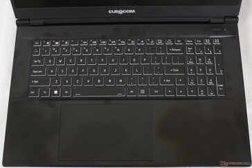 Similar keyboard layout as on the Raptor X15