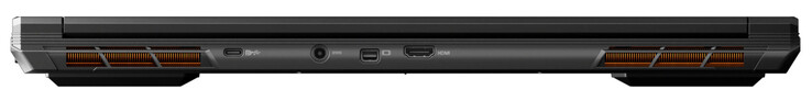 Back: USB 3.2 Gen 2 (USB-C; DisplayPort), power connection, Mini DisplayPort 1.4a, HDMI 1.4