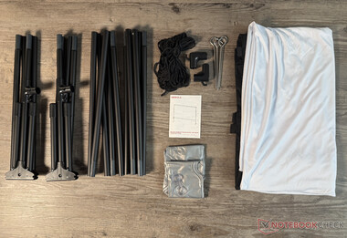 The individual parts before assembly