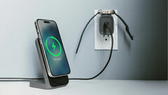 The new Nomad 65W fast charging brick has a wireless charging pad on top (Image source: Nomad)