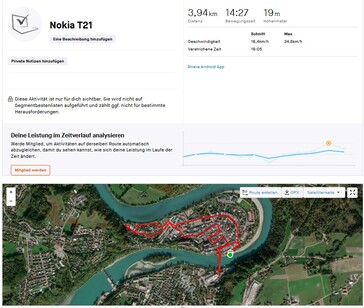Nokia T21: GPS test overview