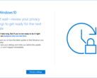 Windows 10 users will be prompted to update to the latest version of the OS. Additionally, users are encouraged to review their privacy settings. (Source: Microsoft)