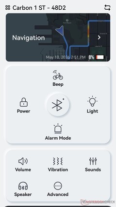The bike can also be unlocked without Bluetooth via 4G connectivity