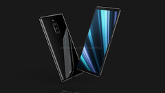 A render of what may possibly be the Sony Xperia XZ4. All image via @OnLeaks and MySmartPrice.