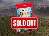 Zelda: Ocarina of Time textured foil cover shown with sold out sign