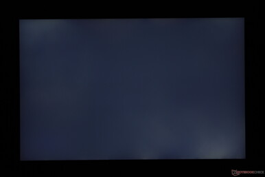 Moderate uneven backlight bleeding on our test unit