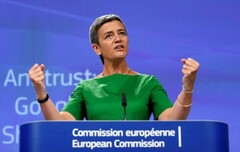 Margrethe Vestager: The European Commissioner for Competition who today announced Google's third fine in under two years for antitrust violations (Image source: WIC News)