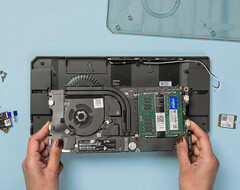 The Framework Mainboard in a Cooler Master mini-PC case. (Image source: Framework)