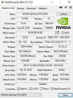 Asus 2070 strix 2025 oc
