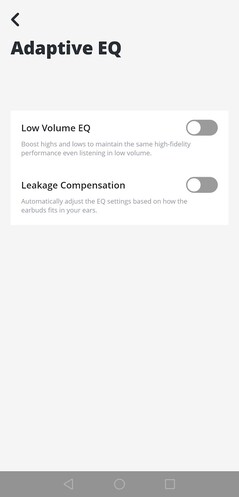 The app also lets you adjust the equalizer settings (Image source: Notebookcheck)