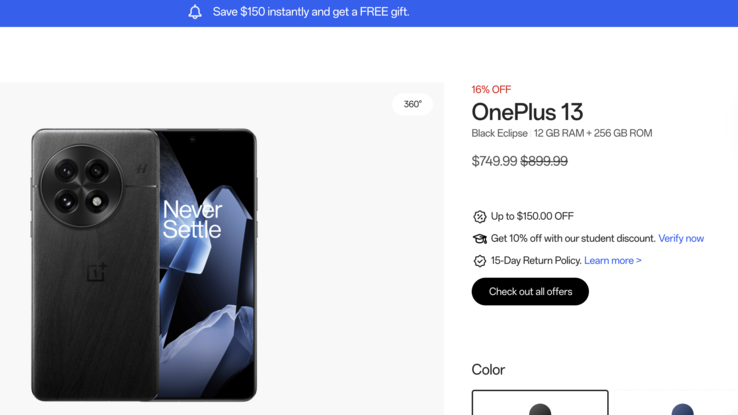 The OnePlus 13 is currently on sale. (Image source: OnePlus)